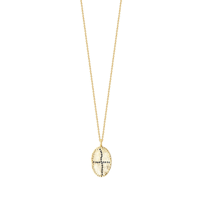 short gold plated necklace with pendant louise hendricks bazile collection short necklace in black 