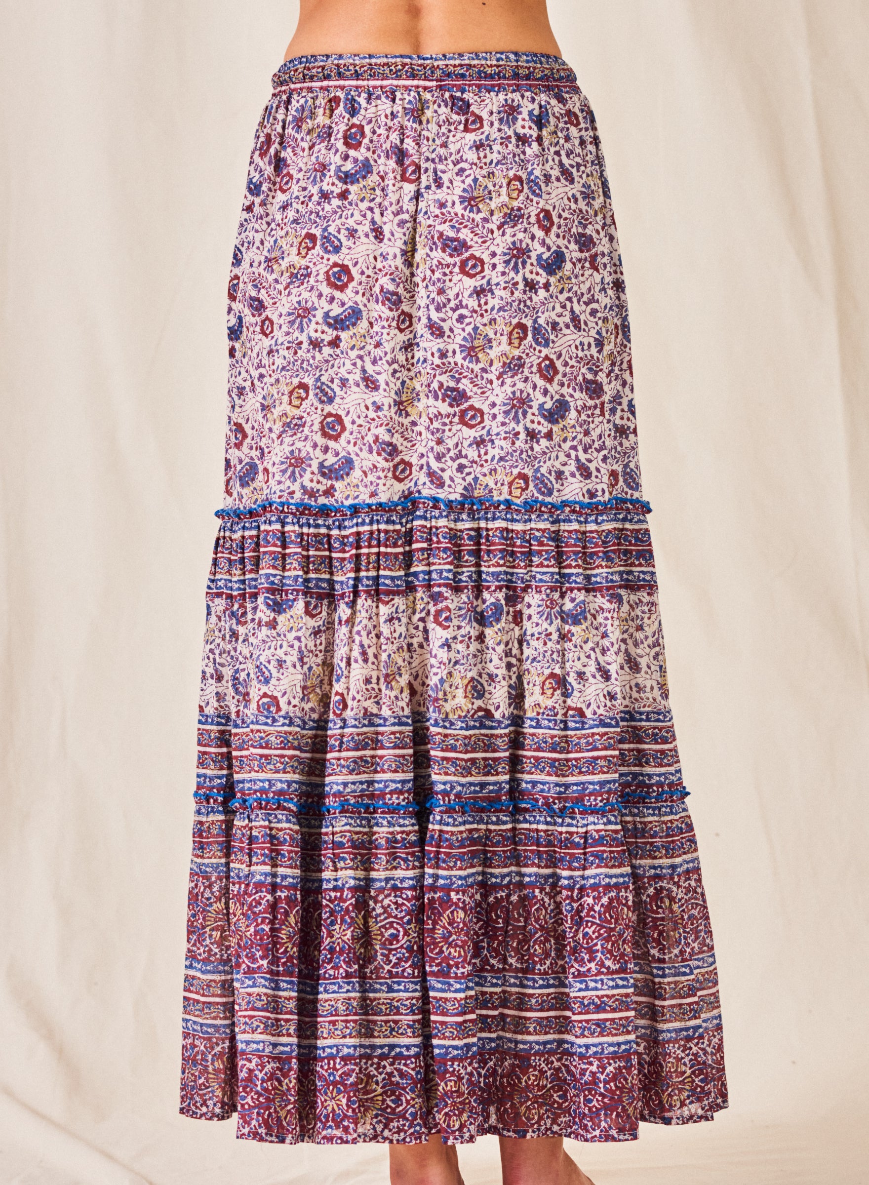 paisley print maxi skirt rosa print maxi skirt by MABE