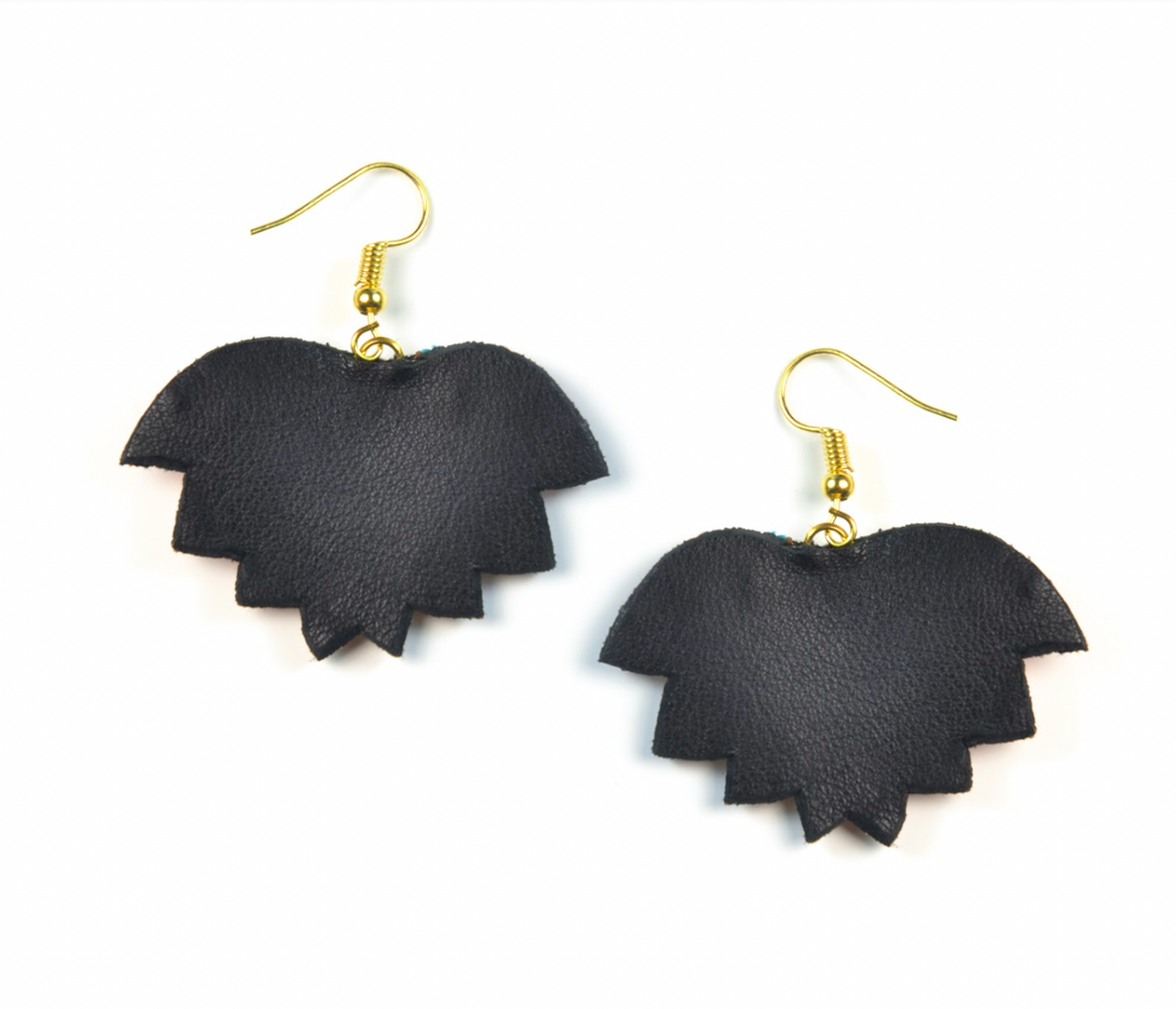 lilac embroidered earrings nahua madi earrings lilac back
